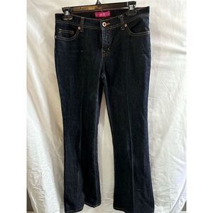 GLO Junior Size 7 Dark Wash Bootcut Jeans Blue Denim 5-Pocket